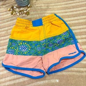 Patagonia Kids Colorful Swim Trucks Boys Size 5T